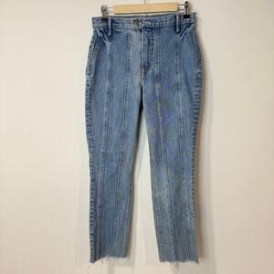 GRLFRND Women's Jeans Monroe Panelled Seamed Catching Feelings Straight Leg 26